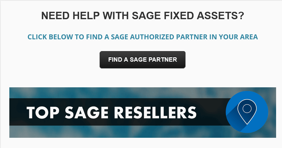 Sage Fixed Assets Partner Banner