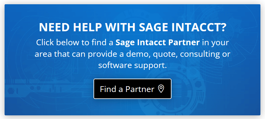 Need help with Sage Intacct
