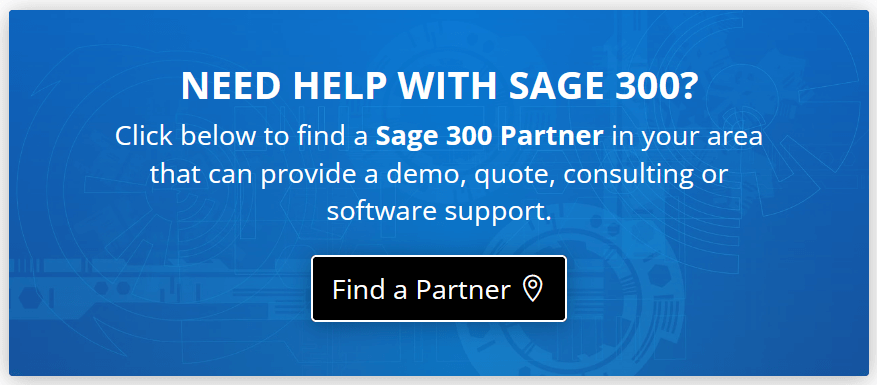 Need Sage 300 Support