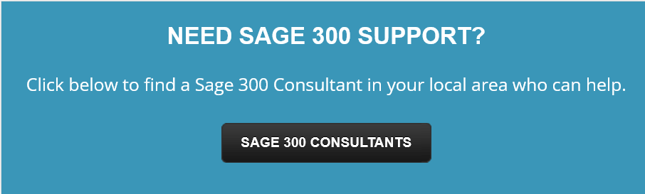 Sage 300 Support Providers Banner