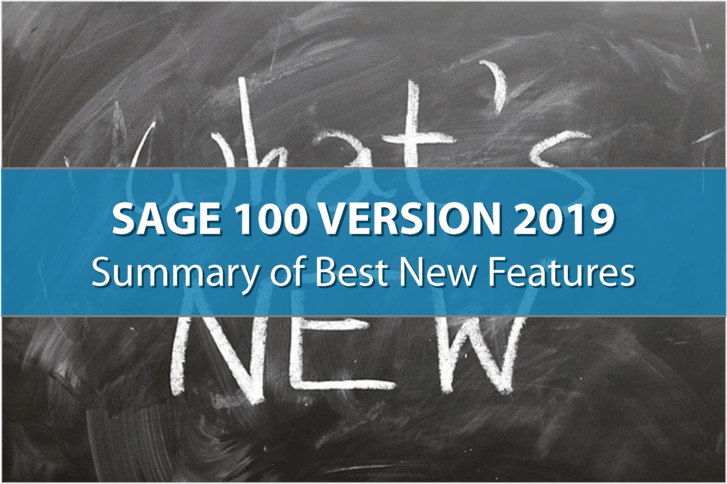 Sage 100 Version 2019 Header