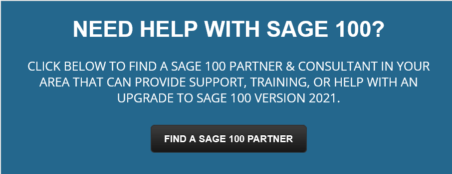Find a Sage 100 Partner