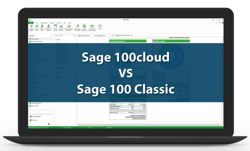 Sage 100cloud vs Sage 100 Classic