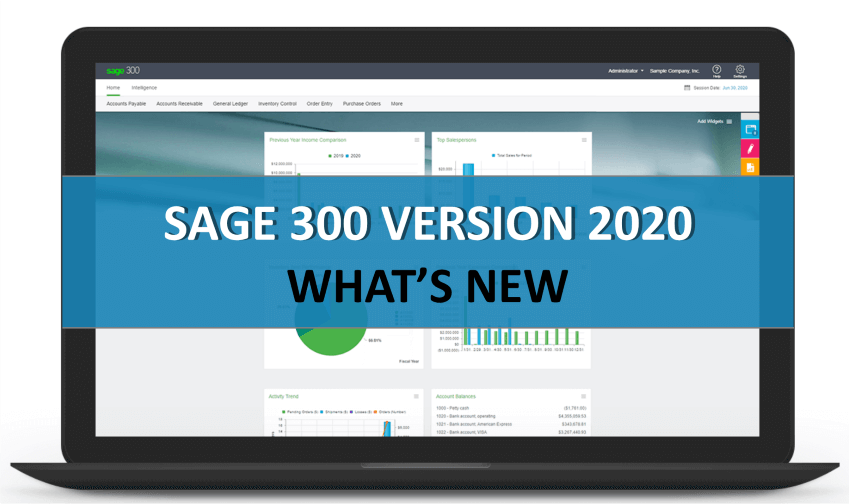 Sage 300 2020 Screenshot